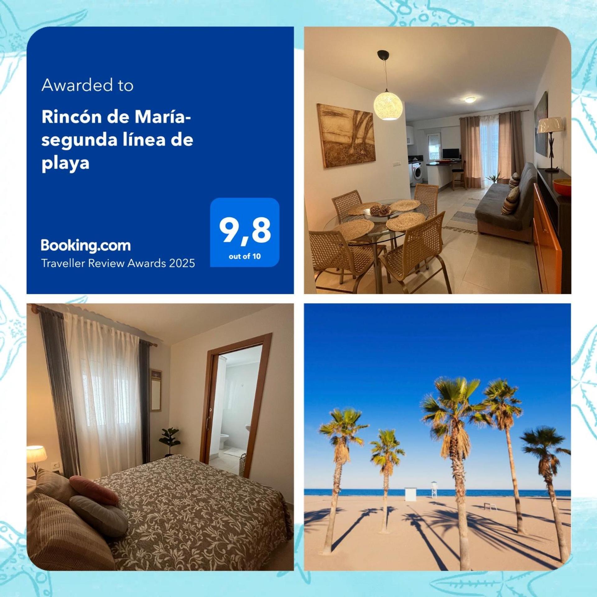 شقة Rincon De Maria- Segunda Linea De Playa-Ganador Traveller Awards 2025 Playa de Gandia المظهر الخارجي الصورة